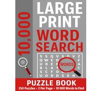 Large Print Word Search Puzzle Book: 250 Puzzles · 10,000 Words · Easy to Read with Solutions (Christmas Holiday Word Search)