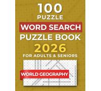 Large-Print Word Search Puzzle Book for Adults and Seniors - 100 Medium-Difficulty Puzzles Inspired by World Geography (A Perfect Gift for Family and Friends)
