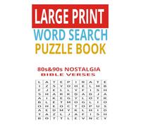 Large Print Word Search Puzzle Book for Adults and Seniors: Bible & Faithe Large Print Word Search Puzzle Book.