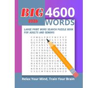 Large Print Word Search Puzzle Book for Adults and Seniors: Over 200 Fun and Relaxing Puzzles to Train Your Brain and Boost Memory