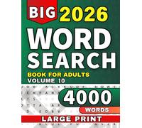 Large Print Word Search Puzzle Book for Adults: Easy to Read Word Find Puzzles with 4000 Words | Relaxation and Brain Training | Fun and Engaging ... & Adults (Ultimate Word Search Collection)