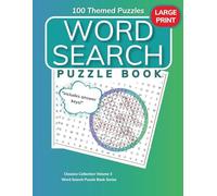 Large Print Word Search Puzzle Book for Adults & Seniors: 100 Puzzles for Relaxation, Brain-Boosting, and Fun, Classic Collection - Volume 3 (8.5 x 11)