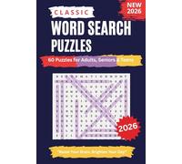 Large Print Word Search Puzzle Book for Adults & Seniors: 60 Fun Brain-Boosting Puzzles for Relaxation, Stress Relief & Memory Improvement (2026 ... Solutions | to Boost Memory & Reduce Stress