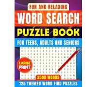 Large Print Word Search Puzzle Book for Adults, Seniors, and Teens: Word Searches with Easy to Read Print 125 Themed Puzzles | 8.5 x 11 inches, 125 ... … Gift for Vacation, Holidays, and Free Times