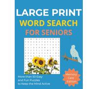 Large Print Word Search Puzzle Book for Seniors: Memory Care Activities for Seniors with Dementia