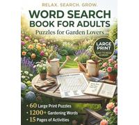 Large print Word search Puzzles Book for Adults, Gardening Edition for Seniors