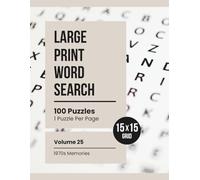Large Print Word Search: Relaxing Puzzles for Adults & Seniors (Volume 25: 1970s Memories)