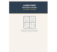 Large Print Word Search & Sudoku for Seniors - Volume 2: More Easy-to-Read Puzzles for Memory & Focus - 20 New Word Search & 20 New Sudoku Puzzles