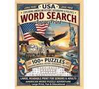 Large Print Word Search: USA History, Geography & Politics Puzzle Book for Seniors