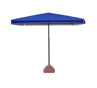 Large Rectangular Garden Umbrella,Terrace Umbrellas,Market Umbrella,Easy to Install,with 30L Water Injection Base,Blue,UV Protection,Sun Protection,Adjustable Height