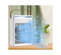 Large Spray Aircooler Screen Display Large Airvolume Desktop Cold Fan Portable Fan with Colorful Lights