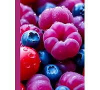 Large squared notebook: Echoes of Forest Fruits