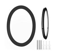 Large Stainless Steel Painted Back Stud Concealed 12 Inch Fine Font Digital House Number(0)