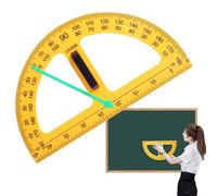 Large Teacher Protractor, Teaching Protractors, 17.91x9.84x0.79 Inches Big Digital Design, Measuring Tools, Math Teaching Compass for Engineer Dry Erase Board Multifunctional use