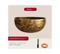 Large Tibetan Singing Bowl - Authentic Buddhist Meditation Percussion Instrument for Mindfulness & Healing Practices