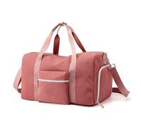 Large Women Hand Luggage Travel Handbags Ladies with Shoe Compartmen Crossbody Bag Swimming Shoulder Bag Tote Sports Gym Bag(Pink)