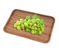 Large Wooden Tray, Coffee Table Tray Wooden Platter, Flat Decorative Vanity Trays for Apetizers, Postres Breakfast in Bed, Living Room Serving Coffee and Home Entertaining