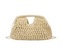 Large Woven Clutch - Portable Fashion Accessory, Straw Handbag Style, Elegant Evening Pouch, Summer Sea Beach Accessory | Designer Patterned Wedding Bag, Stylish Night Purse for Outdoor Shopping