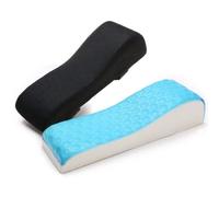 LargeLeaf cojín de apoyabrazos ergonómico Muy Grueso para Silla de Oficina con Alivio de presión para Codos (Ergonomisch+Gel)