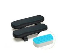 LargeLeaf Reposabrazos de Silla Cojines de Gel de Refrigeración Almohada de Codo Alivio de presión Silla de Oficina reposabrazos de Silla de Juego con Espuma de Memoria de Forma