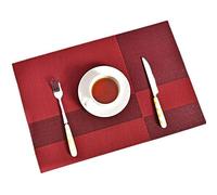 Largo decorativo para mesa Set, espacio Set Juego de 6 antideslizante lavable Tesla abgriff fija resistente al calor Manteles individuales para casa restaurante llano mesa