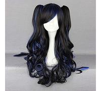 Largo encaje lleno ondulado Lolita Pelucas de dos tonos Real Natural para las mujeres Sin derramar Fibra Sintético Cosplay Hair 28 pulgadas chenghuax