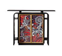 Largo Gabinete de entrada, aparador, gabinete de almacenamiento, gabinete de acento vintage, gabinete de consola de servidor tipo buffet de 2 puertas for cocina, comedor, sala de estar, pasillo Almace