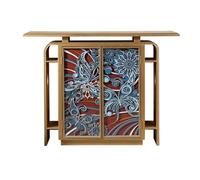 Largo Gabinete de entrada, aparador, gabinete de almacenamiento, gabinete de acento vintage, gabinete de consola de servidor tipo buffet de 2 puertas for cocina, comedor, sala de estar, pasillo Almace