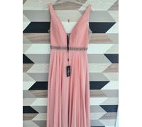 Largo Vestido Talla 42 Boda Dama de Honor Rosa