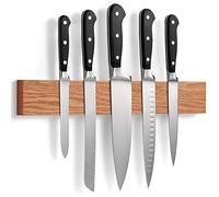Imán Cuchillos de Roble con Imán ExtraFuerte - 40 cm - Barra Magnética para Cuchillos, Utensilios y Herramientas - de LARHN