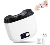 Larimuer Cortaúñas eléctrico, cortaúñas automático con 3 modos de velocidad, pantalla LCD, almacenamiento de restos de uñas y recortador de uñas de seguridad recargable por USB para bebés, niños