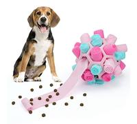 Larimuer Pelota de olfateo, Alfombra Interactiva, Juguete portátil para Mascotas, para Perros pequeños y medianos (Rosa Verano)