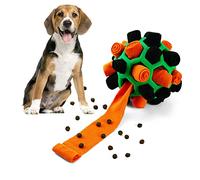 Larimuer Pelota de olfateo para Perros, Alfombra de olfateo, Juguete Interactivo para Perros, Juguete portátil para Mascotas, Juguete para Perros pequeños y medianos (Naranja y Verde)