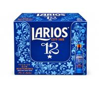 Larios 12 Gin Premium Mediterránea 40% vol, Pack 20 x 5 estilada 5 Veces, Flor de Azahar, Botellas Miniatura, Ginebra Española, Estd. 1866