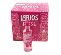 Larios Ginebra Rosé Premium Mediterránea – Pack miniatura 20 uds
