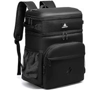 Laripwit Mochila Nevera Termica 30L, Mochila Isotermica a Prueba de Fugas, Mochila de Picnic para Hombres y Mujeres, Mochila Térmica Grande y Portatil para Viajes, Camping, Almuerzo, Playa