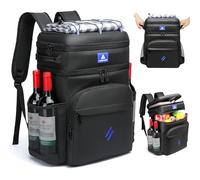 Laripwit Mochila Nevera Termica 30L, Mochila Isotermica a Prueba de Fugas, Mochila de Picnic para Hombres y Mujeres, Mochila Térmica Grande y Portatil para Viajes, Camping, Almuerzo, Playa