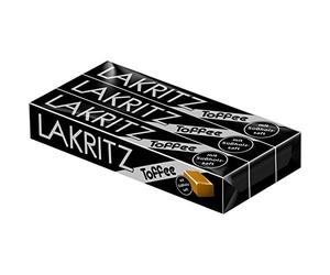 Larkitz Toffee - Caramelos Lakritz ricos y esponjosos, perfectos para un dulce y regaliz - Compatible con Perfetti van Melle - 3x41g