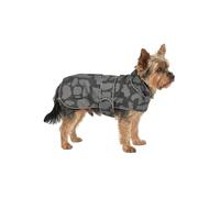 Larkson Abrigo para Perros Gris Leo - Jonte - Chubasquero para Perro Pequeño y Mediano - Impermeable - Columna de Agua de 10 000 mm - Ajustable - Elementos Reflectantes