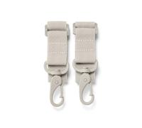 Larkson Gancho para Carrito Beige - Freya - Ganchos Carro Universales para Bolsas Cambiadoras y Mochilas - Buggy Clips para Carrito 2 Unidades - Accesorios Bebé para Mamá y Papá Unisex