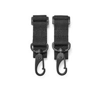 Larkson Gancho para Carrito Negro - Freya - Ganchos Carro Universales para Bolsas Cambiadoras y Mochilas - Buggy Clips para Carrito 2 Unidades - Accesorios Bebé para Mamá y Papá Unisex