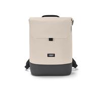 LARKSON Mochila Mujer Beige Gris- Nina - Mochila con Compartimento para Portátil para Universidad Trabajo Viajes y Bicicleta - Medium Backpack - Repelente al Agua