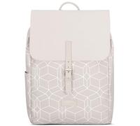 LARKSON Mochila Mujer & Hombre Beis Estampado - IDA - Bolso Mochila Moderna - Compartimento Portátil 13 Pulgadas - para Trabajo, Ciudad, Universidad - Repelente al Agua