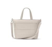LARKSON Puffer Tote Bag Mujer Beige - Alma - Bolso Bandolera Acolchado con Muchos Compartimentos - Bolso de Hombro Grande - Everyday Shopping Bag - Shopper con Cremallera - Repelente al Agua