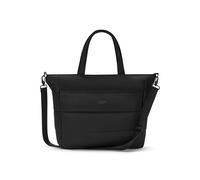 LARKSON Puffer Tote Bag Mujer Negro - Alma - Bolso Bandolera Acolchado con Muchos Compartimentos - Bolso de Hombro Grande - Everyday Shopping Bag - Shopper con Cremallera - Repelente al Agua