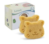Larminly | Esponja Baby de fibra de Konjac de origen natural - Suave para bebés y niños, suave para mojar (amarillo)