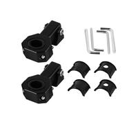Laroal 2 Soportes de Montaje para focos de Motocicleta, de Aluminio, Ajustables, para Faros Delanteros de Motocicleta.