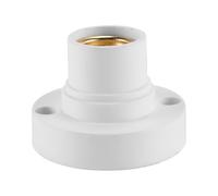 Laroal 4 Portalámparas E14, 4 Bases De Repuesto para Bombillas Halógenas CFL, Color Blanco.