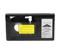 Laroal Adaptador de Casete VHS-C Convertidor de VHS Caja convertidora de Video Adaptador Convertidor de Casete VHS Reproductor de Cintas para VHS a VHSC No Compatible Mini DV de 8 mm Hi8