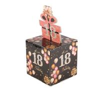 Laroal Caja de Regalo Sorpresa de Dinero para cumpleaños para niñas Que cumplen 18 años, Caja de presentación de Efectivo para Hacer tú Mismo con Fundas extraíbles para Tarjetas y Efectivo